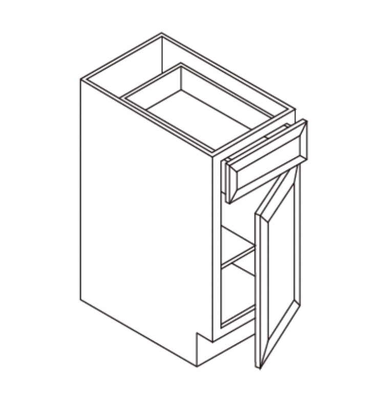 BASE-CABINET-1-DOOR-1-DRAWER - B12